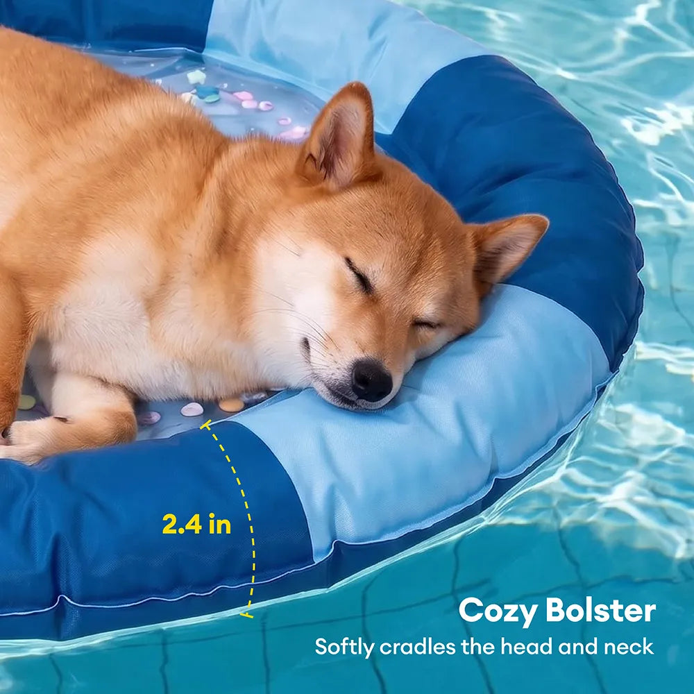 Dog's Water-Filled Cooling Mat | Soft PVC Summer Relief Bed 3