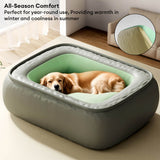 Dog's Waterproof PU Leather Dog Bed | Scratch-Resistant Full Support Comfort 2