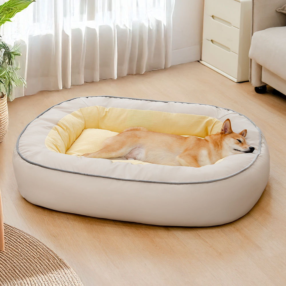 Dog's Waterproof PU Leather Dog Bed | Scratch-Resistant Full Support Comfort 7