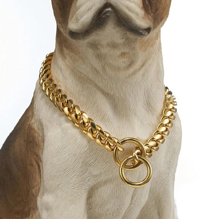 Durable Heavy-Duty Dog Collar | Solid Links for Strong Dogs | Long-Lasting Non-Adjustable Design 1