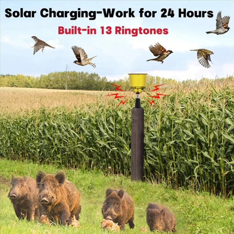 Eco-Friendly Solar Bird Deterrent | Intelligent Motion-Activated Sound and Light Repeller 2