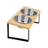 Elevated Cat Bowl | Stainless Steel Feeding Station | Modern Minimalist Design 1