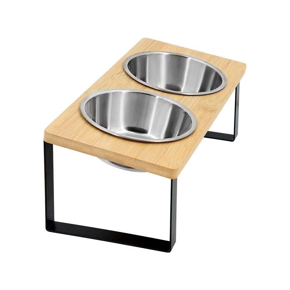 Elevated Cat Bowl | Stainless Steel Feeding Station | Modern Minimalist Design 1