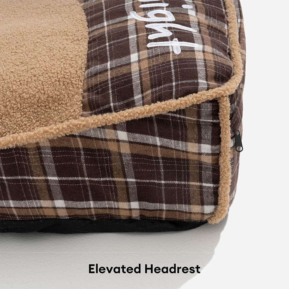 Extra Large Teddy Fleece Dog Bed | Washable Fluffy Rectangle Pet Bed 5
