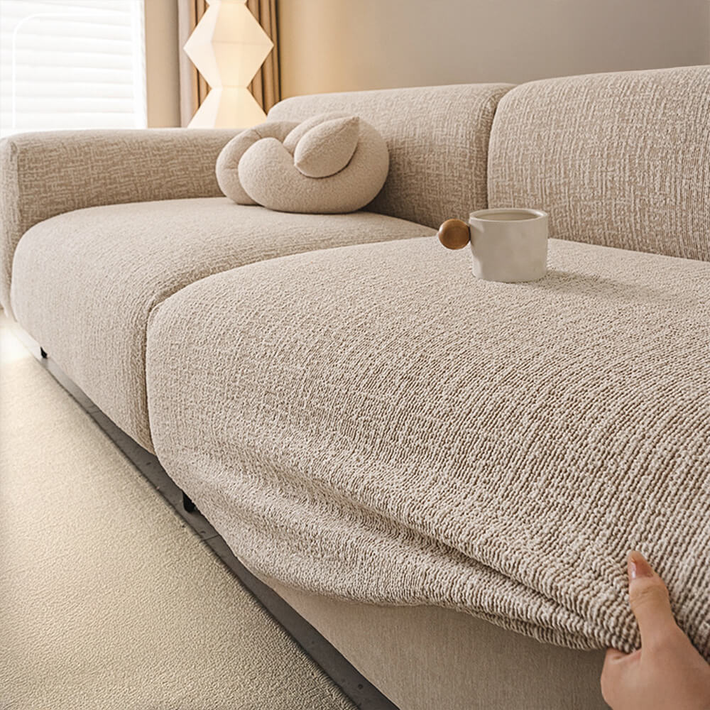 Elegant Chenille All-Seasons Anti-Scratch Sofa Full Wrap Stretch Sleek Couch Cover