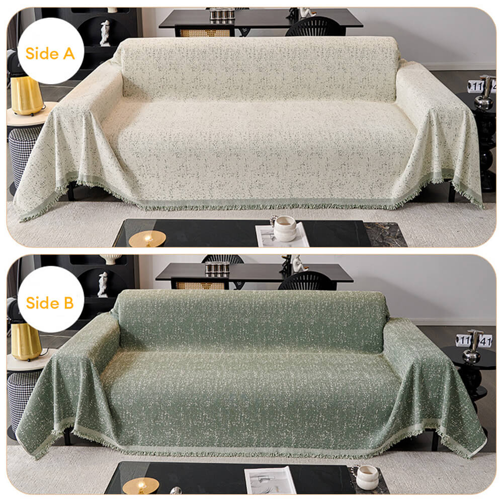 Modern Minimalist Chenille Full Coverage Anti-Cat Scratch Silky Couch Cover
