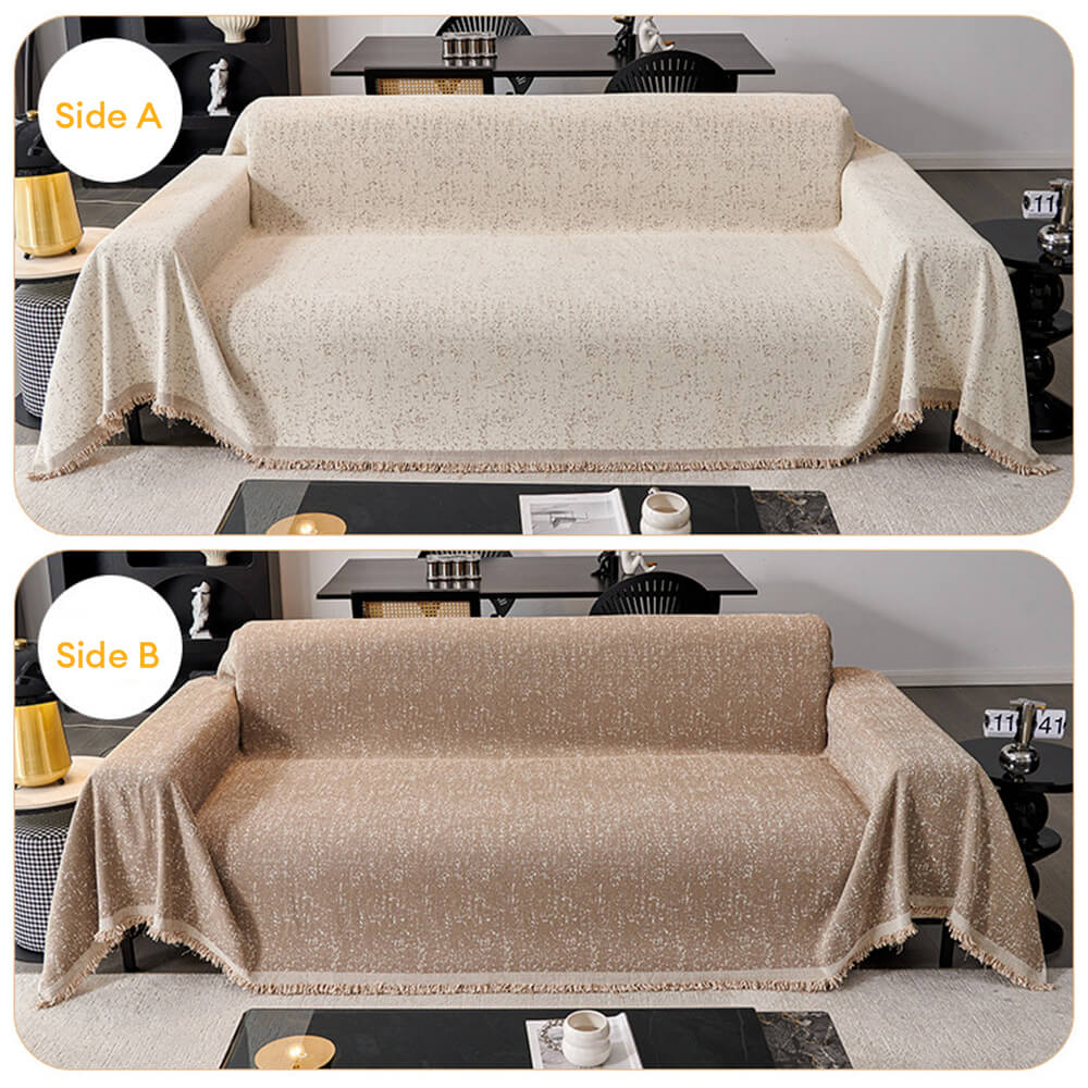 Modern Minimalist Chenille Full Coverage Anti-Cat Scratch Silky Couch Cover