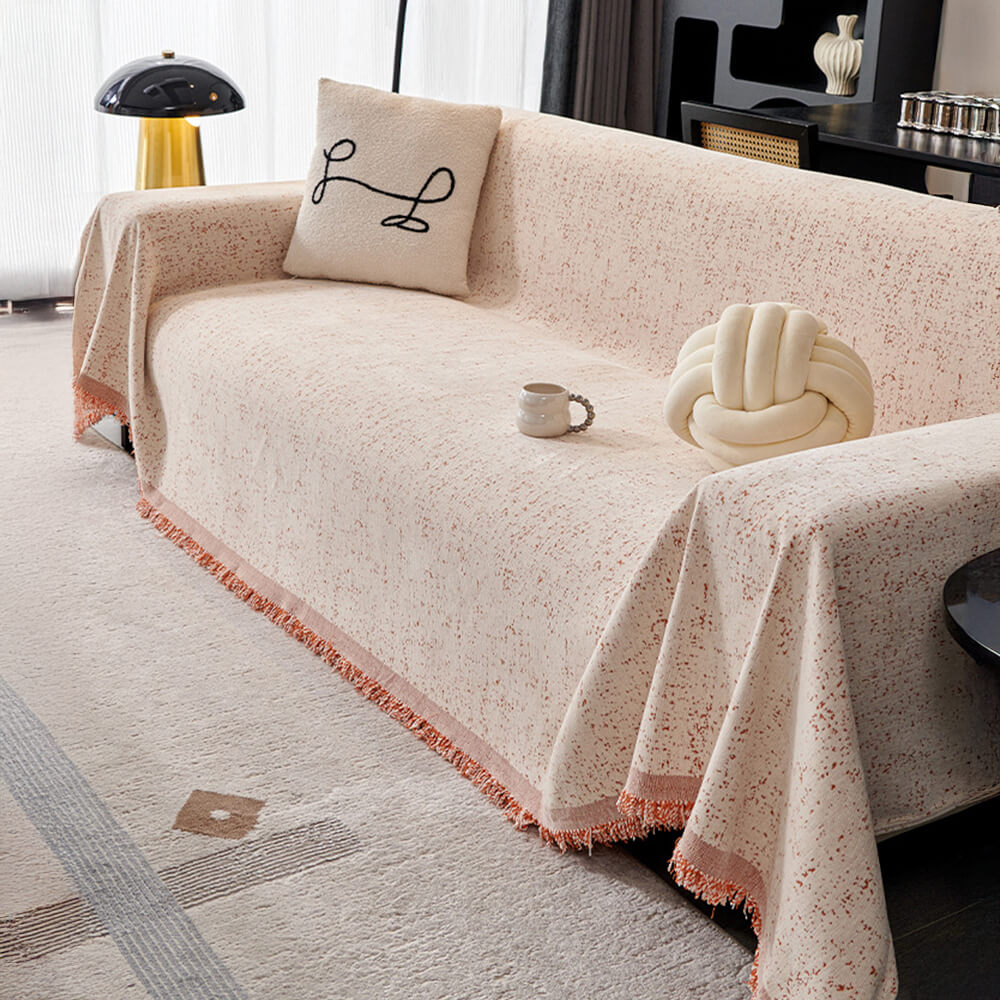 Modern Minimalist Chenille Full Coverage Anti-Cat Scratch Silky Couch Cover