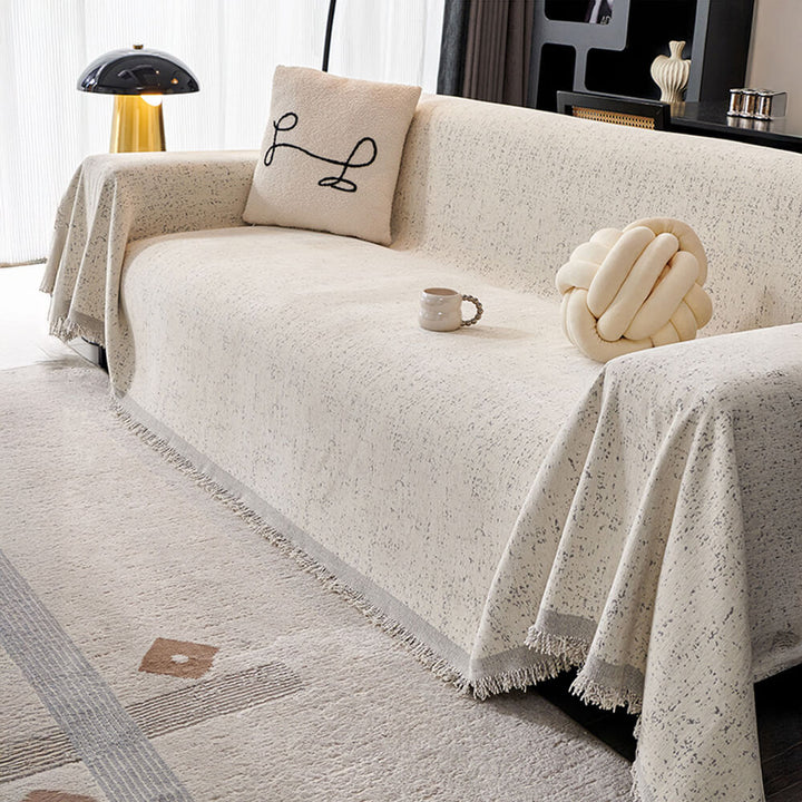 Modern Minimalist Chenille Full Coverage Anti-Cat Scratch Silky Couch Cover