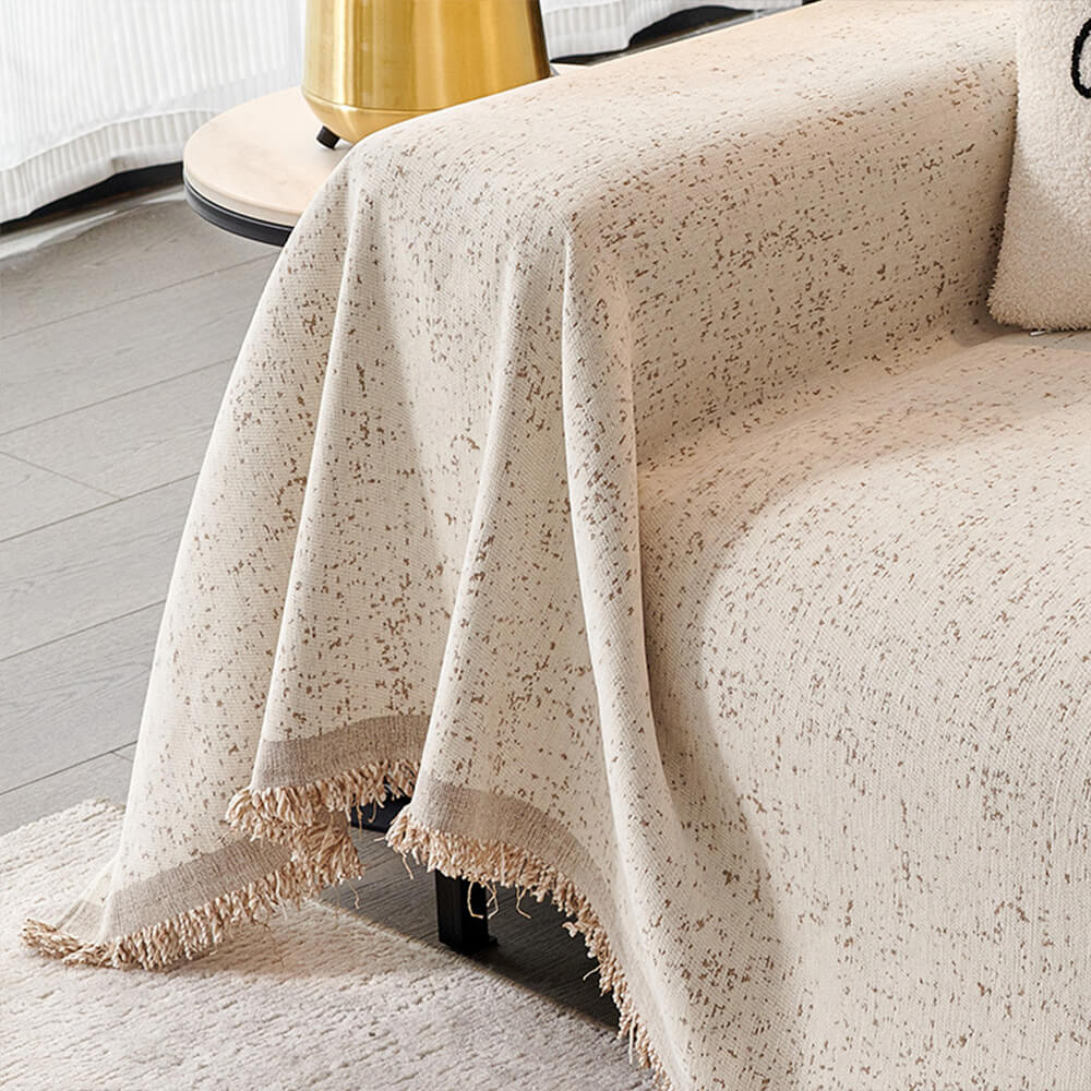 Modern Minimalist Chenille Full Coverage Anti-Cat Scratch Silky Couch Cover