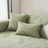 Premium Leaf Texture Chenille Non-Slip Anti-Scratch Deluxe Couch Cover