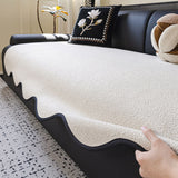 Water-repellent Teddy Fleece Non-Slip Straight Stretch Couch Cover