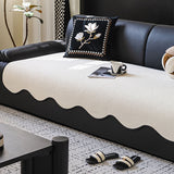Water-repellent Teddy Fleece Non-Slip Straight Stretch Couch Cover