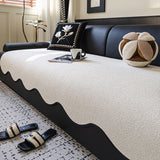 Water-repellent Teddy Fleece Non-Slip Straight Stretch Couch Cover