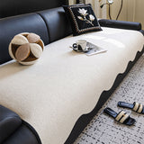 Water-repellent Teddy Fleece Non-Slip Straight Stretch Couch Cover