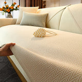 Chenille Minimalist Anti-Slip Fabric with Cat Scratch-Resistant Design Comfy Couch Cover