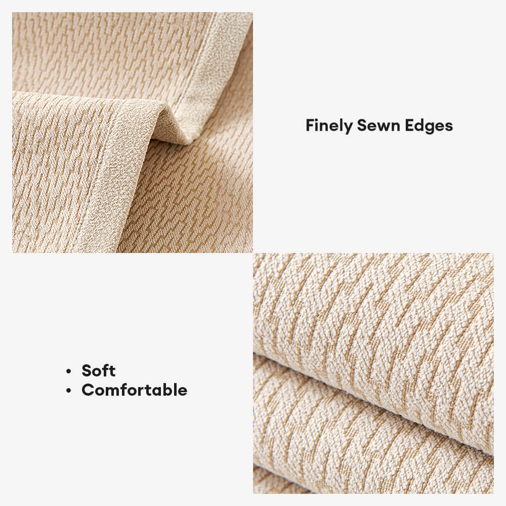 Chenille Minimalist Anti-Slip Fabric with Cat Scratch-Resistant Design Comfy Couch Cover