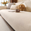 Chenille Minimalist Anti-Slip Fabric with Cat Scratch-Resistant Design Comfy Couch Cover