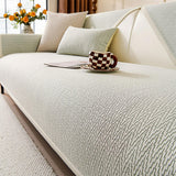 Chenille Minimalist Anti-Slip Fabric with Cat Scratch-Resistant Design Comfy Couch Cover