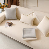 Chenille Minimalist Anti-Slip Fabric with Cat Scratch-Resistant Design Comfy Couch Cover