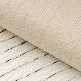 Modern French Striped Chenille Reinforced Couch Cover