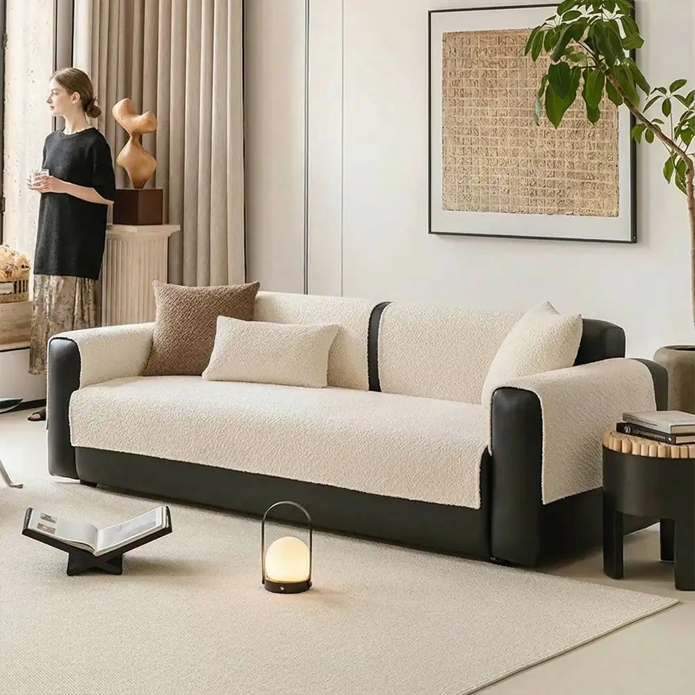 All-Season Breathable Chenille Scratch-Resistant Sofa Protection Comfy Couch Cover