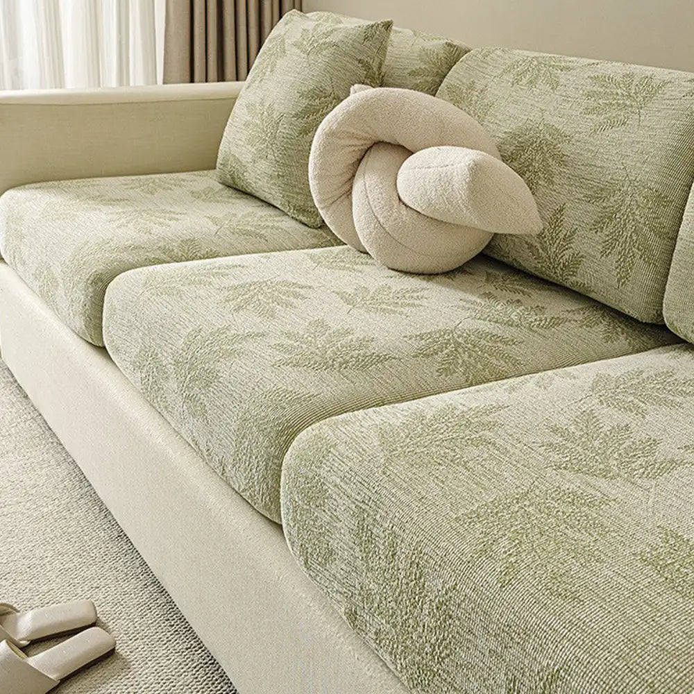 Elastic Chenille All-Season Anti-Scratch Full-Coverage Stretch Sectional Classic Couch Cover