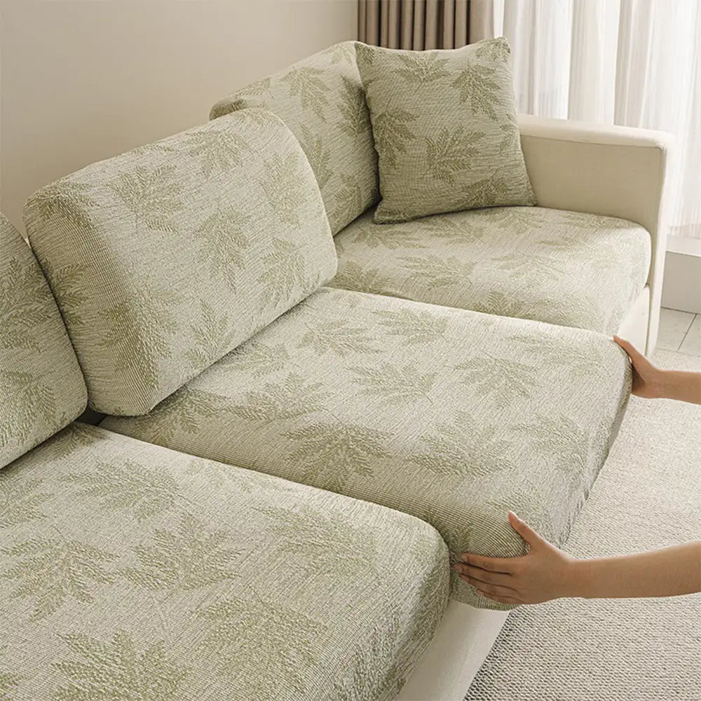 Elastic Chenille All-Season Anti-Scratch Full-Coverage Stretch Sectional Classic Couch Cover
