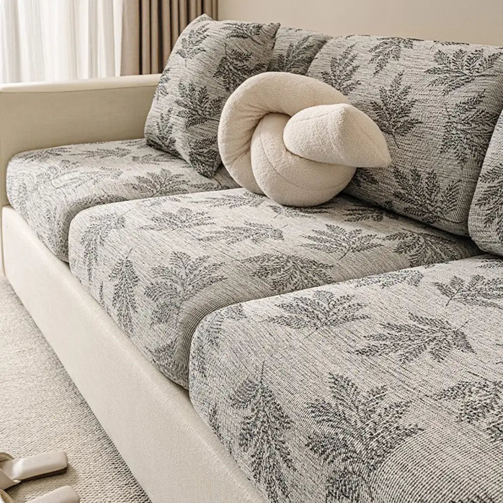Elastic Chenille All-Season Anti-Scratch Full-Coverage Stretch Sectional Classic Couch Cover