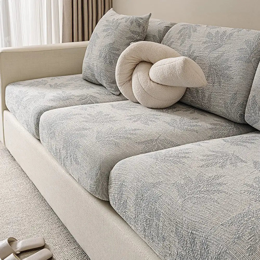 Elastic Chenille All-Season Anti-Scratch Full-Coverage Stretch Sectional Classic Couch Cover