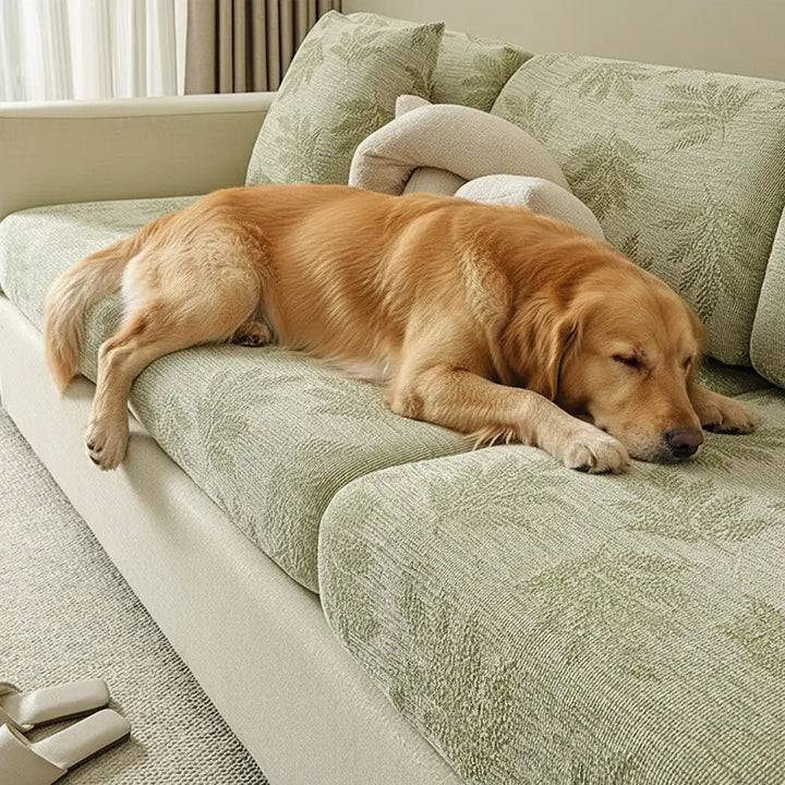 Elastic Chenille All-Season Anti-Scratch Full-Coverage Stretch Sectional Classic Couch Cover