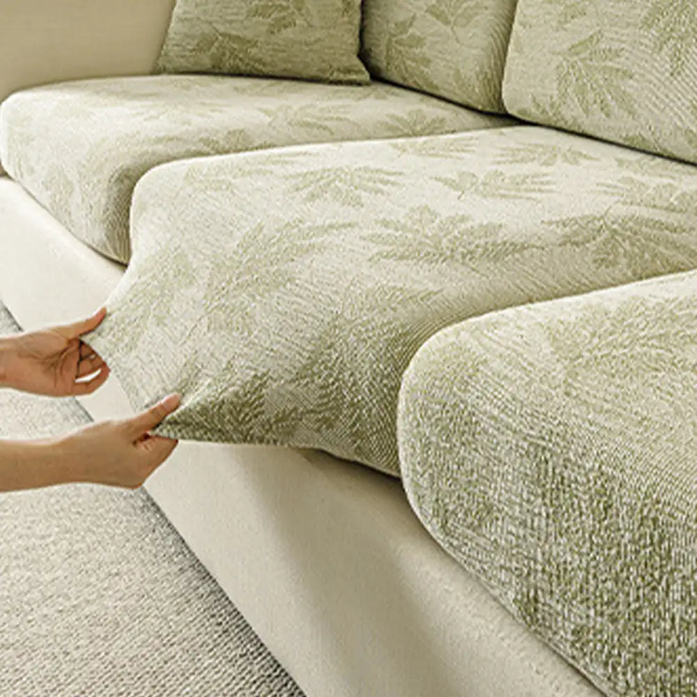 Elastic Chenille All-Season Anti-Scratch Full-Coverage Stretch Sectional Classic Couch Cover