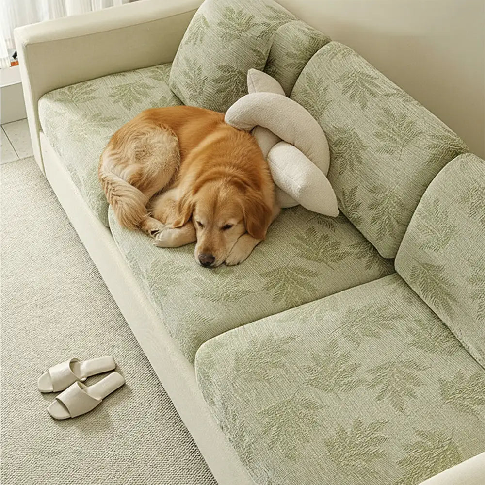 Elastic Chenille All-Season Anti-Scratch Full-Coverage Stretch Sectional Classic Couch Cover