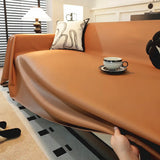 Faux Leather Waterproof Pet Hair-Resistant Sofa Protector Elegant Couch Cover