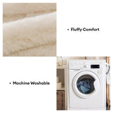 Fluffy Comfort Plush Furniture Protection Decorative Ultra-Soft Couch Cover