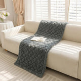 Fluffy Fuzzy Pet-Friendly Sofa Protector One-Piece Washable Snug Couch Cover Pet Mat