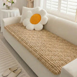 Fluffy Fuzzy Pet-Friendly Sofa Protector One-Piece Washable Snug Couch Cover Pet Mat