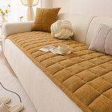 Herringbone Chenille Elegant Breathable Sofa Decoration One-Piece Non-slip Reinforced Couch Cover