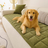 Herringbone Chenille Elegant Breathable Sofa Decoration One-Piece Non-slip Reinforced Couch Cover