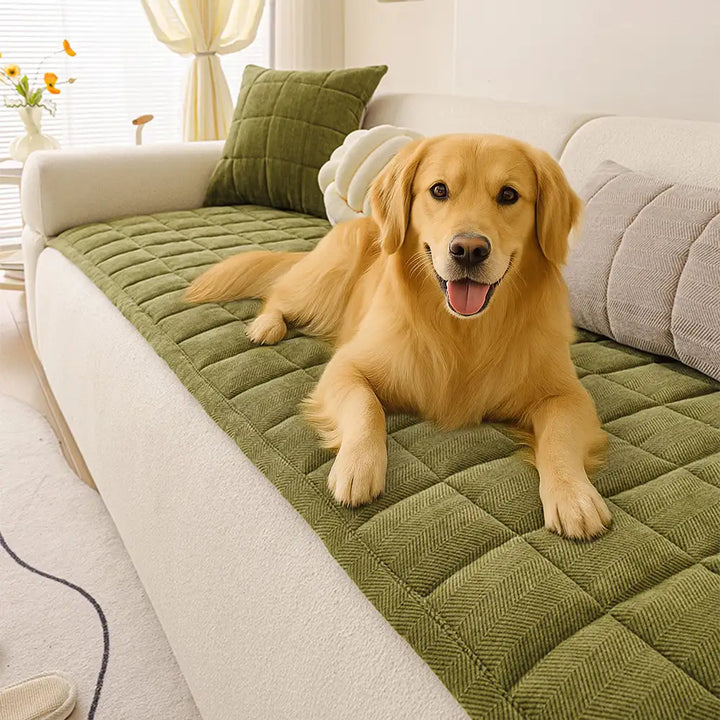 Herringbone Chenille Elegant Breathable Sofa Decoration One-Piece Non-slip Reinforced Couch Cover