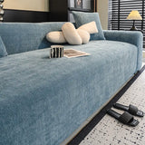 Herringbone Full Coverage Scratch-Resistant Sofa Protection Magic Stretch Cozy Couch Cover