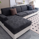 Honeycomb Pattern Water-resistant Stretch Full-Cover Magic Outdoor Elegant Couch Cover