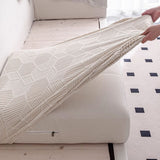 Honeycomb Pattern Water-resistant Stretch Full-Cover Magic Outdoor Elegant Couch Cover