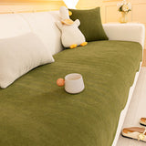 Minimalist Herringbone Chenille Non-Slip Wavy Edge Classic Couch Cover