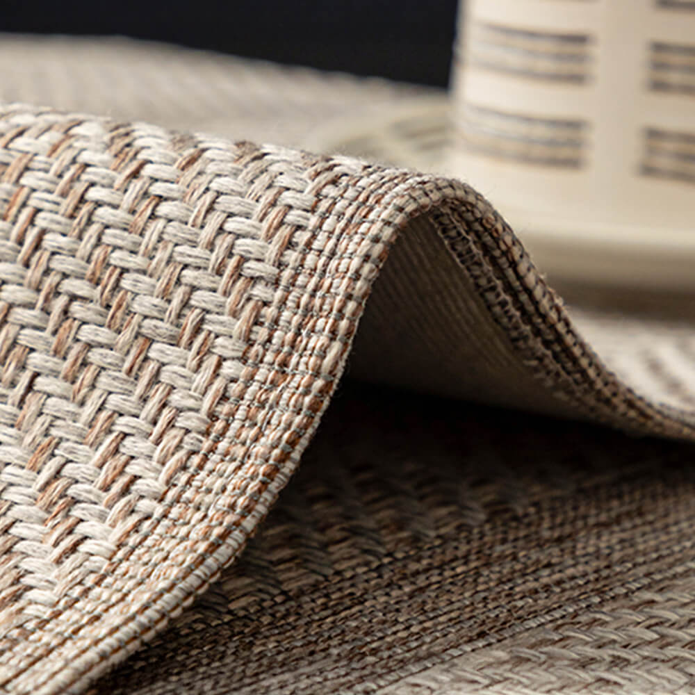 Minimalist Herringbone Weave Breathable Faux Linen All-Season Anti-Slip Couch Cover