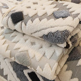 Modern Geometric Thick Plush Anti-Scratch Non-Slip Anti-Slip Couch Cover