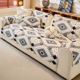 Modern Geometric Thick Plush Anti-Scratch Non-Slip Anti-Slip Couch Cover