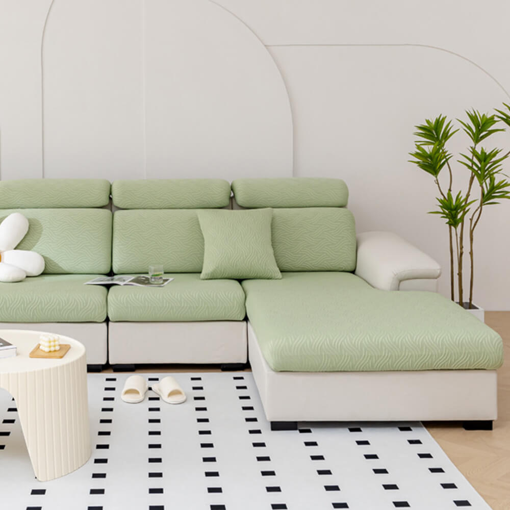Modern Cooling Water-resistant Antifouling Stretch Magic Sectional All-Season Couch Cover