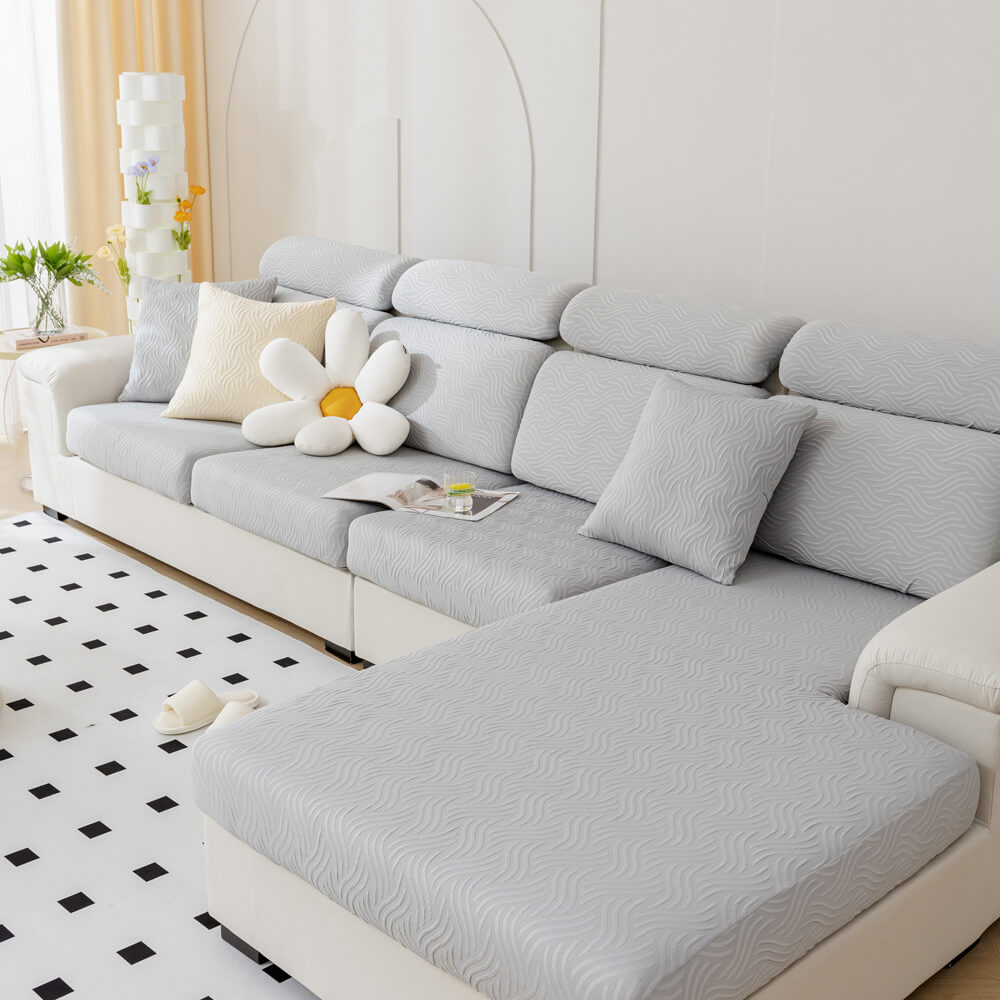 Modern Cooling Water-resistant Antifouling Stretch Magic Sectional All-Season Couch Cover