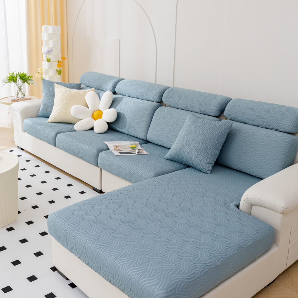 Modern Cooling Water-resistant Antifouling Stretch Magic Sectional All-Season Couch Cover